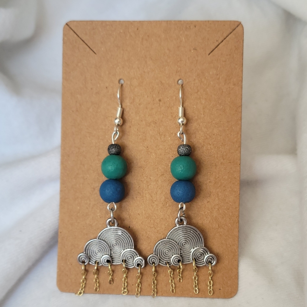 Clouds And Rain Dangle Earrings